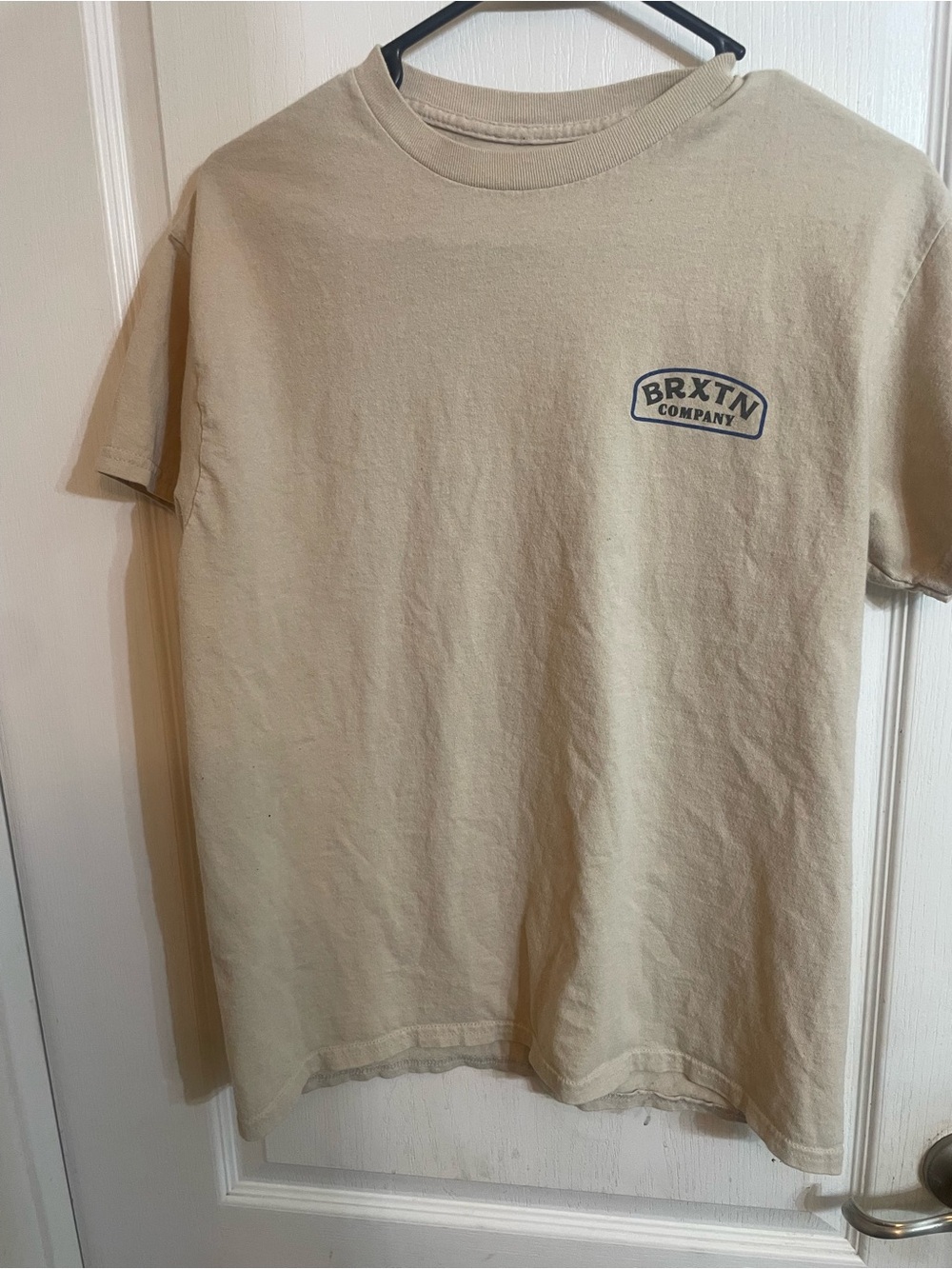 Brixton Company kids medium Tan Short-Sleeve Logo T-Shirt